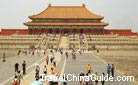 The Hall of Supreme Harmony, Taihedian in Chinese, is the top class palace both in construction scale and function of the Forbidden City. It is the heart of the imperial power where the Emperor ascended to the throne and exercised his rule. 0062917