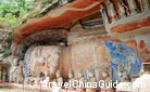 The graceful Sleeping Buddha in Dazu Grottoes