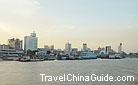 Wuhan is a major stop on the cruise along the Yangtze River with its docks busy with cruise ships berthing at. 0018221