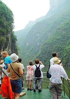Entering the depths of the canyon