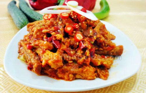 Preparation for Eggplant in Sichuan Style