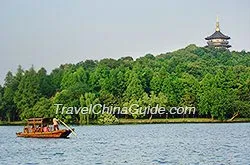 cruise ship on West Lake