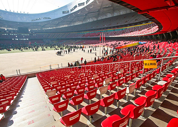 Inside the Beijing National Stadium