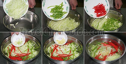 Preparation for Cold Chayote