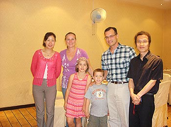 A family with our tour operators