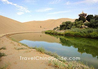 Crescent Lake in Gansu