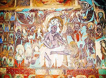 Colorful Mural Painting in Mogao Caves, Dunhuang