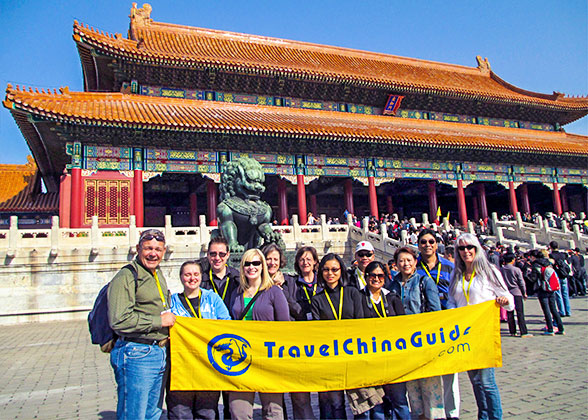 Our Tour Group in front of Gate of Supreme Harmony