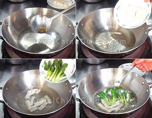Cooking Vegetable and Tofu Soup