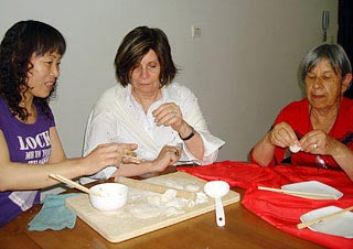 Sarah & Carmen Learn to Make Dumplings