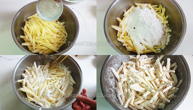 Step of of Making Seasoned Potatoes