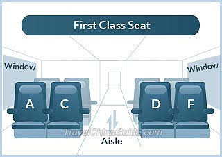 First Class Coach on China High Speed Trains