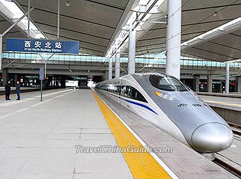 A Bullet Train at Xi'an North