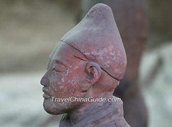 A Terracotta Warrior Wearing Hood