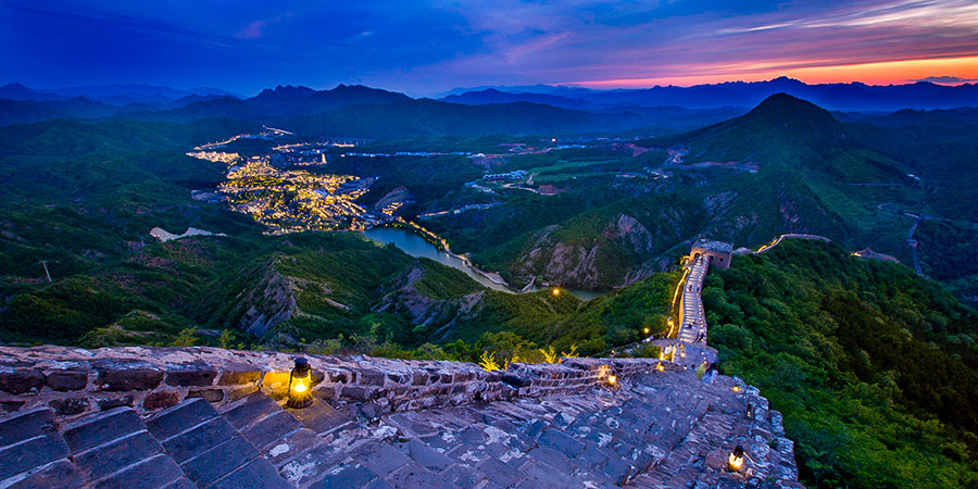 Simatai Great Wall at Night