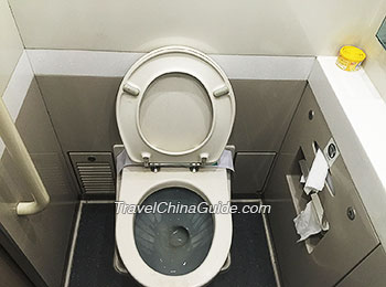 Western Style Toilet on a Chinese High Speed Train