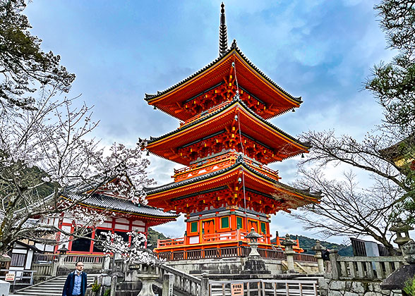 Kiyomizu-dera Temple in Early Spring