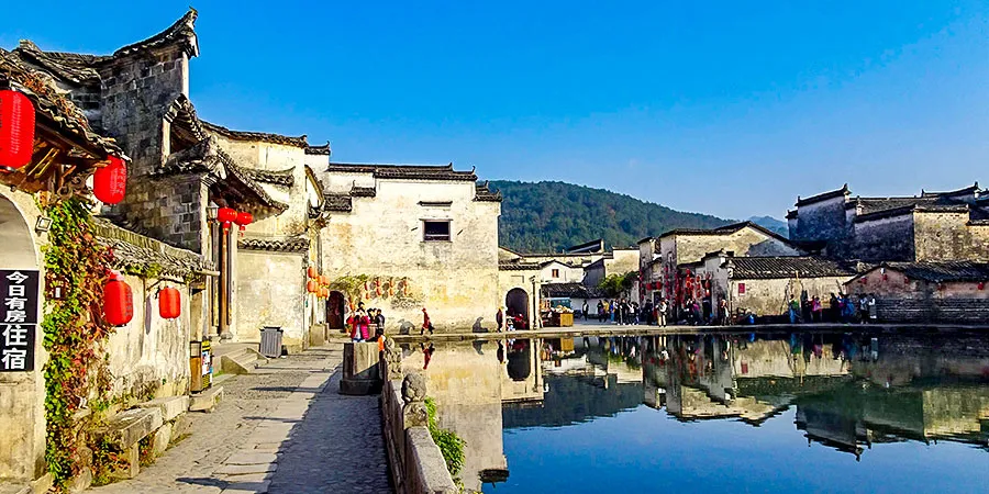 Traditional Residences on Sunny Day