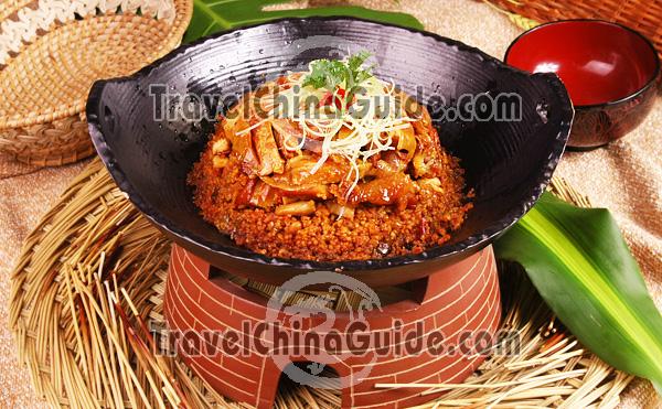 Steamed Chicken with Green Pepper & Corn  CNY38.00