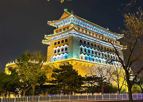 Qianmen Gate Tower at Night Qianmen Gate Tower at Night