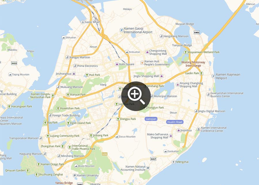 Map of Gulangyu, Xiamen