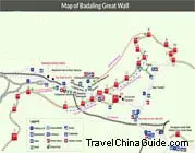 Badaling Great Wall Map