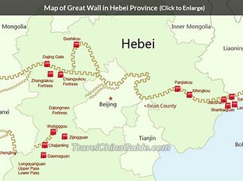 Hebei Great Wall Map