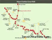 Jiankou Great Wall Map