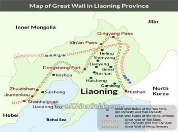 Liaoning Great Wall Map