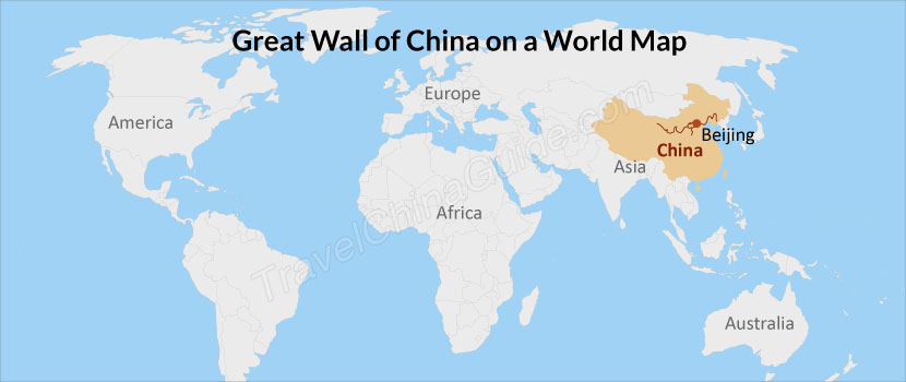 beijing on world map Great Wall Of China Map Location Maps In China The World History beijing on world map