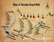 Simatai Great Wall Map