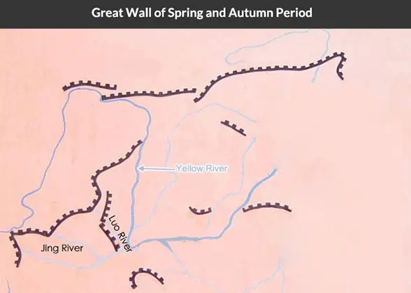 Great Wall Map of Spring and Autumn Period