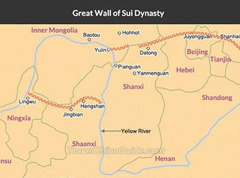 Sui Dynasty Great Wall Map
