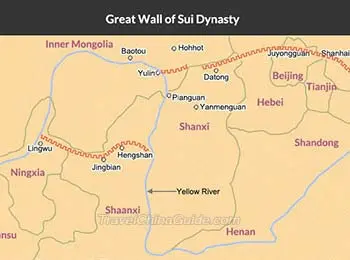 Sui Dynasty Great Wall Map