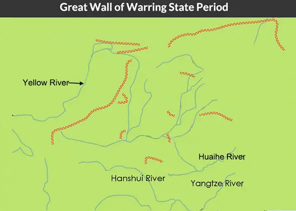 Great Wall Map of Warring States Perios