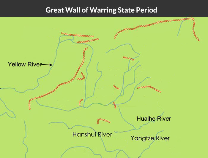 Great Wall Map of Warring States Period 