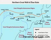 Northern Great Wall Map of Zhao State