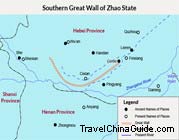Southern Great Wall Map of Zhao State