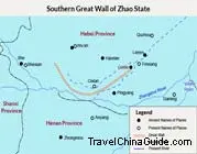 Southern Great Wall Map of Zhao State