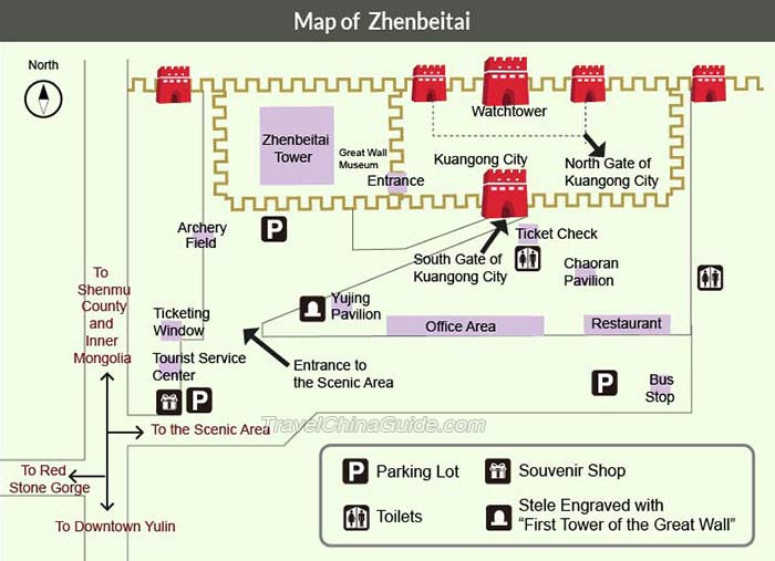 Map of Zhenbeitai