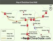 Map of Zhuizishan Great Wall