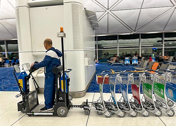 Luggage Carts at Hong Kong Airport Luggage Carts at Hong Kong Airport