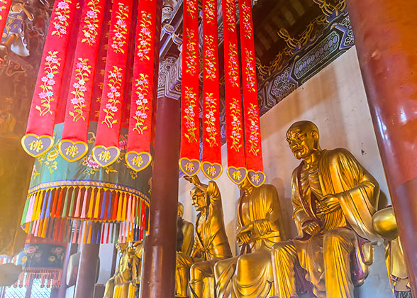 Buddha Statues at Jinshan Temple, Zhenjiang Buddha Statues at Jinshan Temple, Zhenjiang