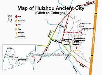 Map of Huizhou Ancient City