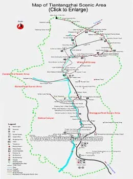 Map of Tiantangzhai