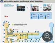 Beijing Capital Airport - Terminal 2 Domestic Departure Map