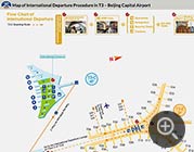 Beijing Capital Airport - Terminal 3 International Departure Map
