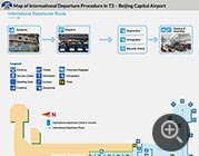 Beijing Capital Airport - Terminal 2 International Departure Map