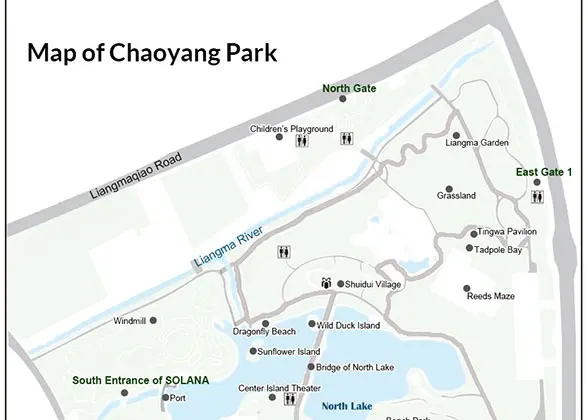 Map of Chaoyang Park