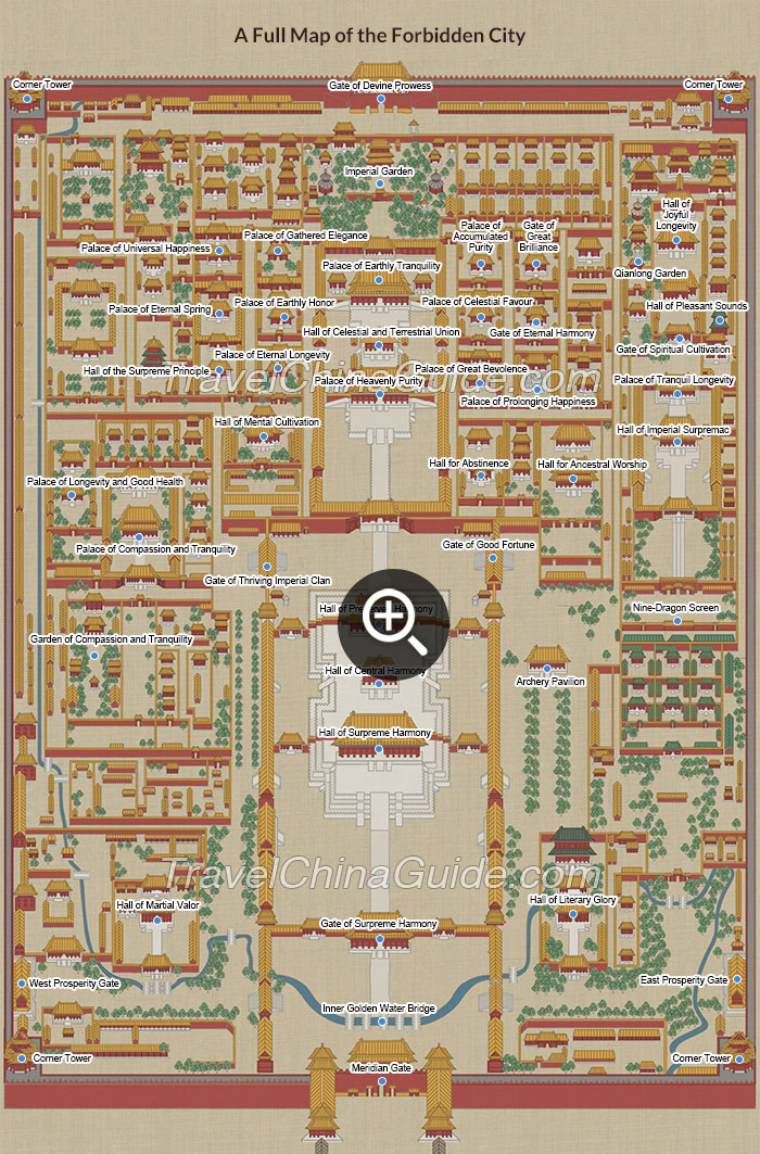 Beijing Forbidden City Map